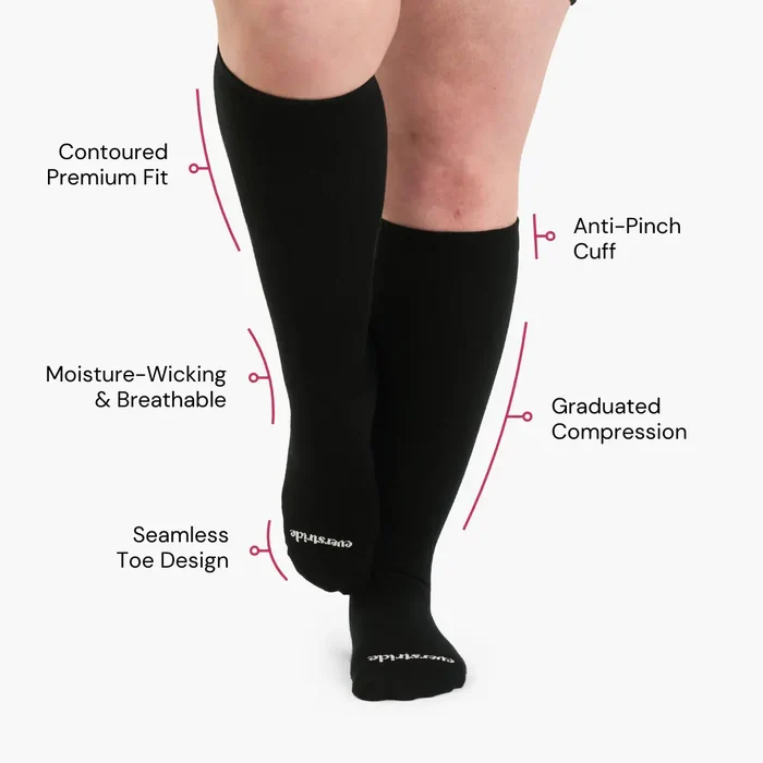 Bamboo Wide Compression Socks (Copy)